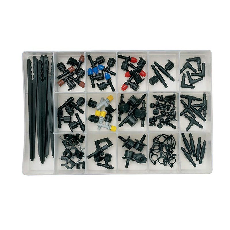 Orbit 69500 92-Piece Drip Irrigation Assortment Kit, Black - Image 1